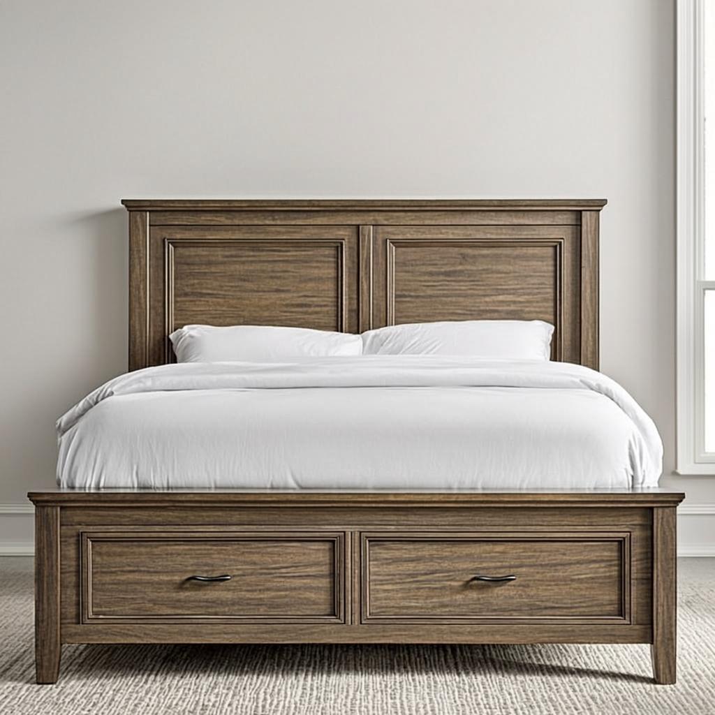 Queen Size Bed with Box Storage