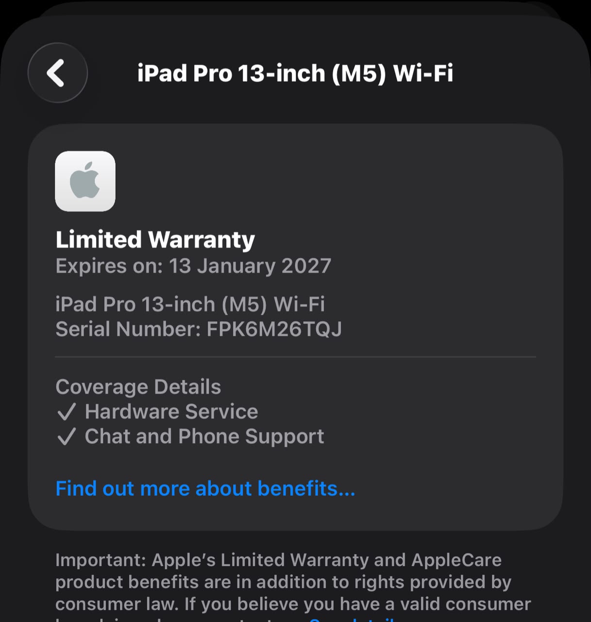 Apple Ipad pro M5 13 2